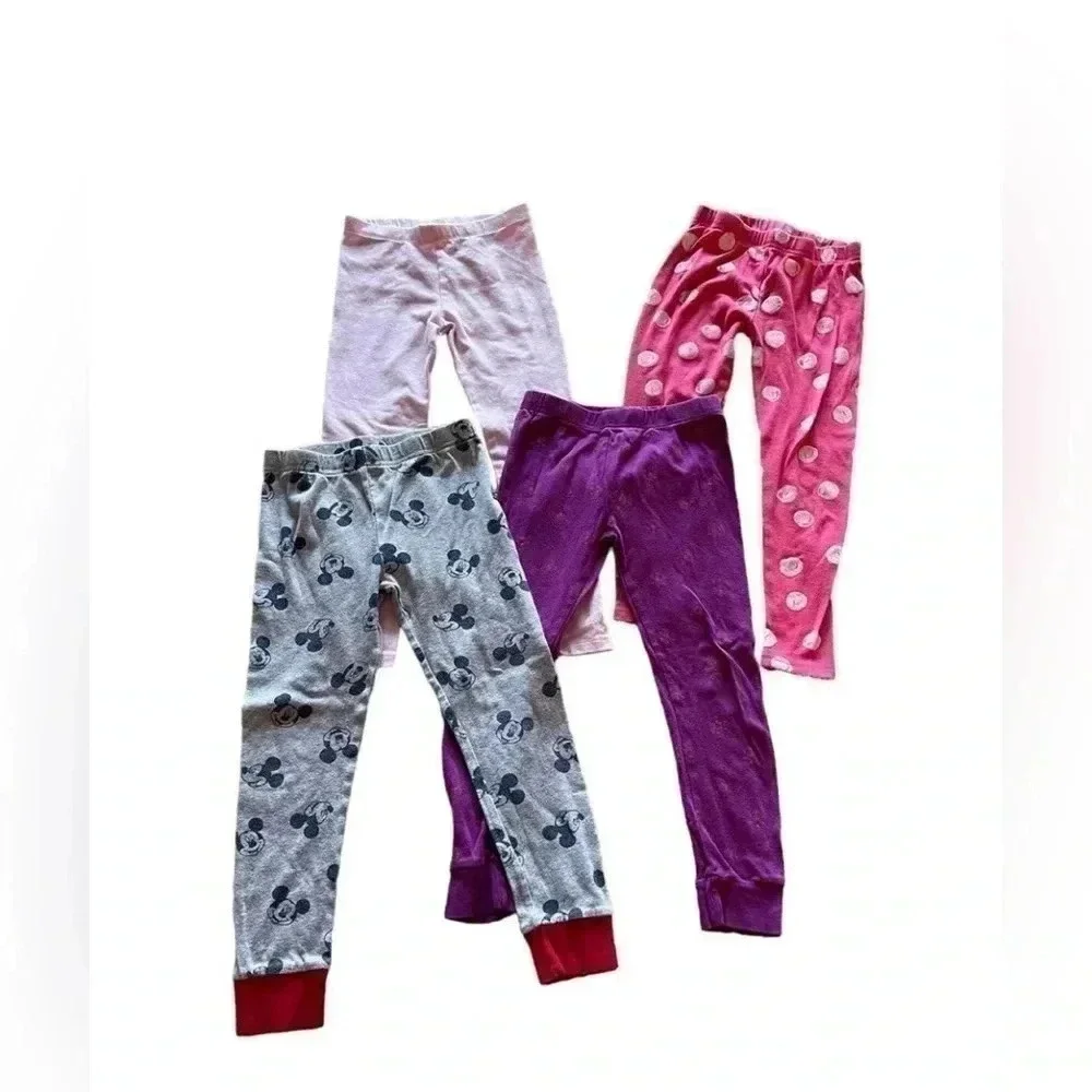 Disney Girl Princess Long Sleeves Tops and Bottoms Pajama Pants  Bundle 5T #1200